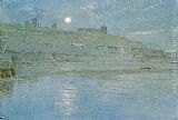 Whitby by Moonlight by Albert Goodwin